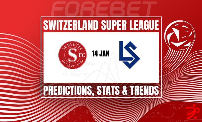 瑞士超级联赛：塞尔维特vs洛桑体育，平局难破的胶着战