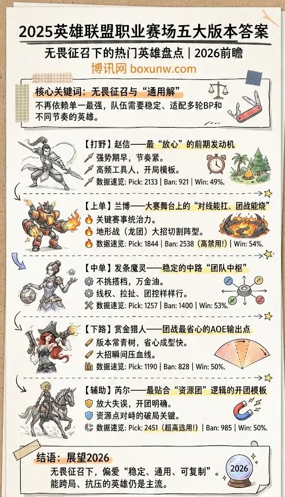 2025英雄联盟最强英雄 | 无畏征召下的热门英雄盘点 | 2026前瞻